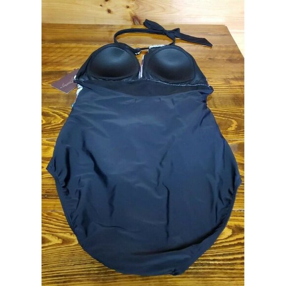 Gloria Vanderbilt 1 piece swimsuit size 10 - Picture 6 of 7